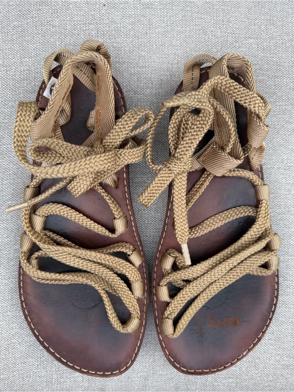 VTG Original Alp San Diego Outdoor River Laced Sandals
Leather Topsole Webbing